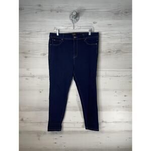Curve Appeal Jeggings Womens 16/33 Dark Wash Minimalist Skinny Stretch Denim